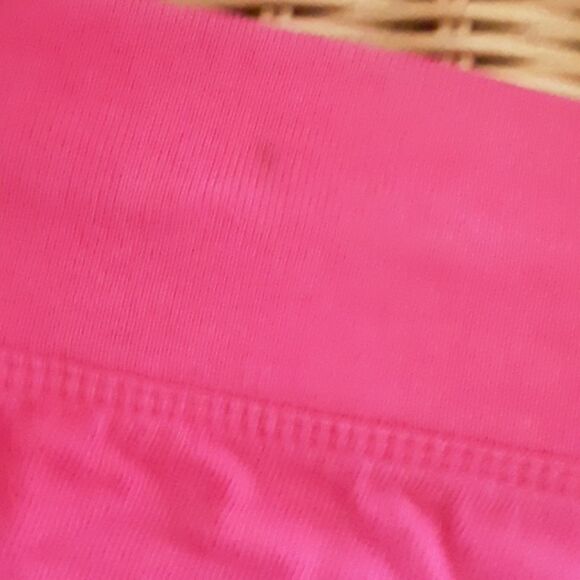 Pink peace sign drawstring short shorts bling M - Picture 3 of 5